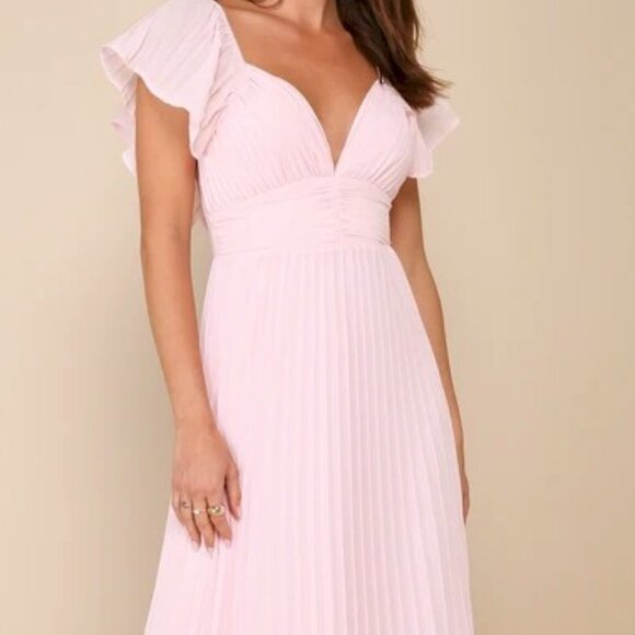 Lulu's Light Pink Maxi Dress - Picture 9 of 10